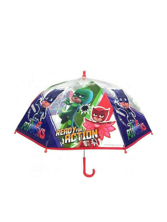 Chanos Kids Curved Handle Umbrella PJ Masks with Diameter 45cm Multicolour
