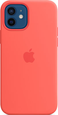 Apple Silicone Case with MagSafe Umschlag Rückseite Silikon Rosa (iPhone 12 / 12 Pro) MHL03ZM/A