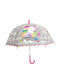 Chanos Kinder Regenschirm Gebogener Handgriff Unicorn Bunt
