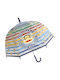 Chanos Kids Curved Handle Umbrella Paul Frank with Diameter 48cm Multicolour