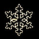 Aca Christmas Rope Light in Shape Flake White 4x56x56cm