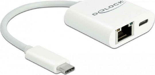 DeLock 65402 USB-C Network Adapter with Wired Gigabit Ethernet Connection