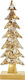 Aca Christmas Decorative Illuminated Wood Tree 40cm IP20 Battery Beige