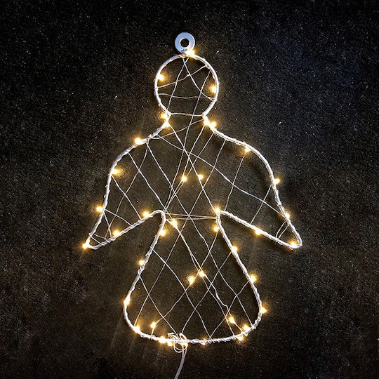Aca Illuminated Christmas Metal Figure Cherub Copper Height 28.5cm 1d Copper Wire Metal Motifs