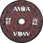Amila Splash Set Discuri De Tip Olimpic Cauciucate 1 x 25kg Φ50mm