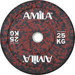 Amila Splash Δίσκος Ολυμπιακού Τύπου Λαστιχένιος 1 x 25kg Φ50mm