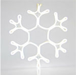 Eurolamp Φωτιζόμενη Χριστουγεννιάτικη Διακοσμητική Φιγούρα Λευκή Ρεύματος με Φωτοσωλήνα 45x35x5εκ. Εξωτερικής Χρήσης