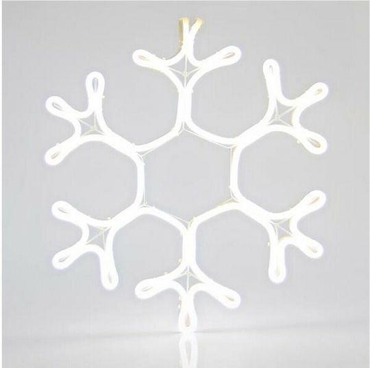 Eurolamp Christmas Plastic Rope Light in Shape Flake White 45x35x5cm