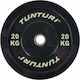 Tunturi Set Discuri De Tip Olimpic Cauciucate 1 x 20kg Φ50mm