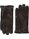 Guy Laroche Men's Leather Gloves Brown