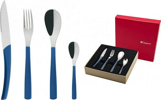 Guy Degrenne Quartz Set de Tacâmuri Inoxidabil Albastru 24buc