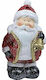 Illuminated Santa Claus Red 14x14x7cm 93-2581