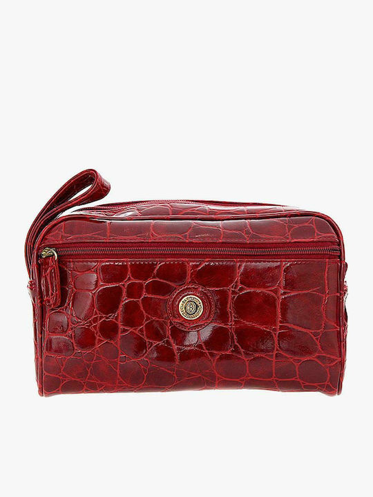 Damen Necessaire in Burgundisch Farbe 26cm