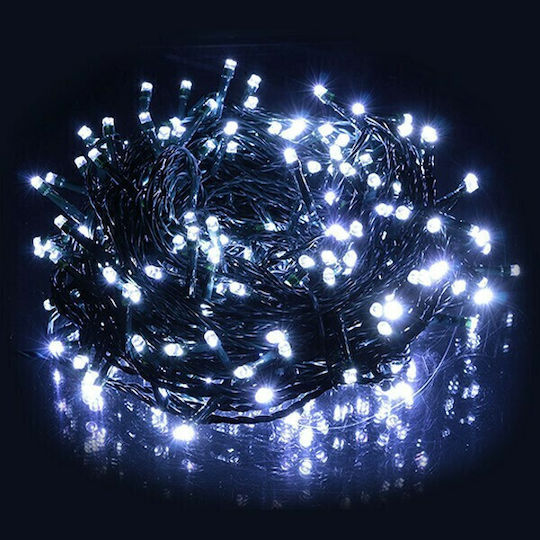 100 Λαμπάκια LED 8μ. Ψυχρό Λευκό σε Σειρά