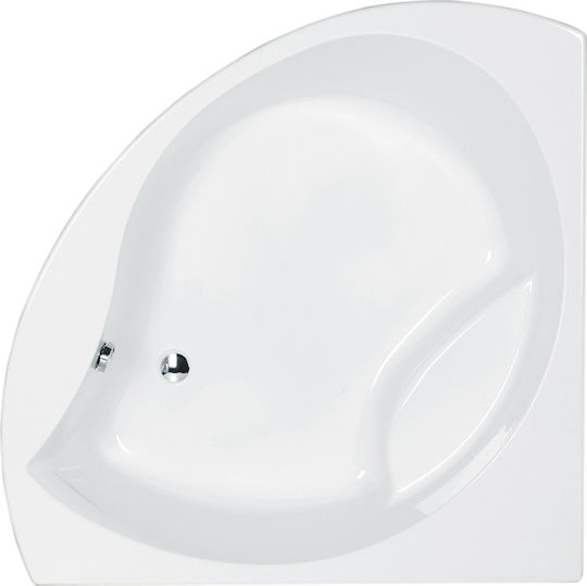 Carron Bathrooms Tranquility CRN Acrylic Corner Bathtub with Hydromassage 130x130cm