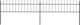 vidaXL Metal Fence Railings with Spears in Black Color 60cm x 3.4m