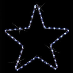 Eurolamp Plastic Illuminated Christmas Decorative Pendant Star 29x32cm White