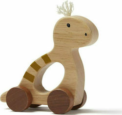 Kids Concept Entlang schieben Τροχήλατος Δεινόσαυρος aus Holz für 12++ Monate