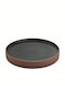 Playground Teller Untiefe Keramik Brown-Black mit Durchmesser 21cm