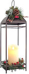 Eurolamp Crăciun Metalic Lattern Baterie 43x14cm. 2buc