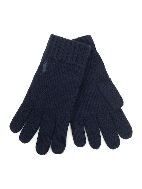 Ralph Lauren Marineblau Wolle Handschuhe