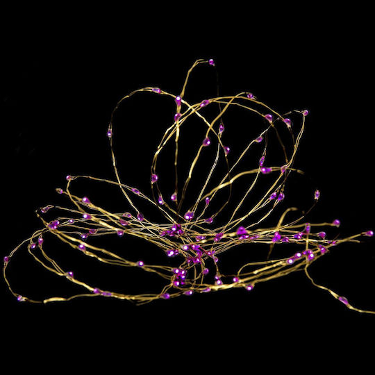 100 Lichter LED 5m. Rosa in Zeichenfolge 1Stück