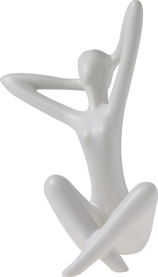Dekorativ Statuette aus Keramik Mignon Frau 17.5cm 1Stück