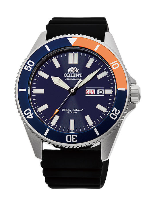 Orient Men's Watch 42mm Automatic with Black Rubber Strap