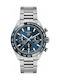 TAG Heuer Carrera Ανδρικό Ρολόι 44mm Χρονογράφος Αυτόματο με Ασημί Μεταλλικό Μπρασελέ