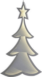 Iliadis Christmas Decorative Illuminated Plastic Tree 30cm Electric Silver