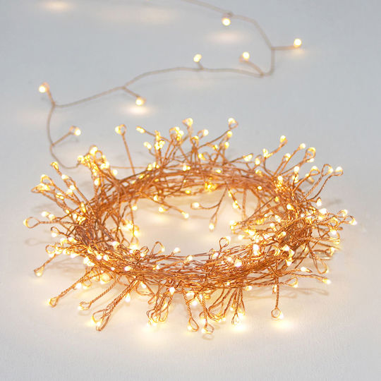 50 Λαμπάκια LED 2.8μ. Θερμό Λευκό Μπαταρίας σε Σειρά