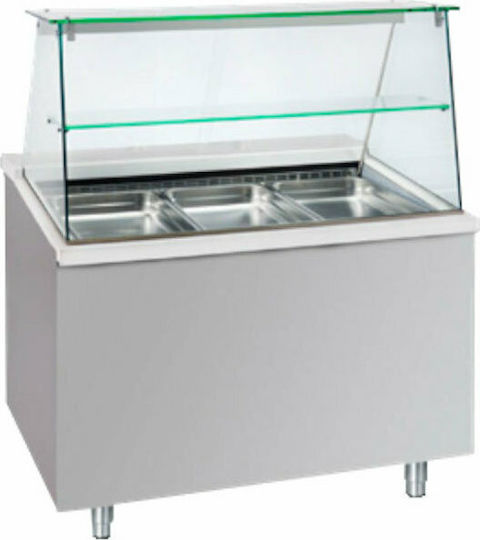 Bambas Frost Floor Refrigerated Display Case with Capacity 4x1/1 GN 150x90x130cm Corian Frost BFC 150
