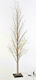 Iliadis Christmas Decorative Illuminated Willow Metal Tree Natural Appearance 210cm Electric Rose Gold