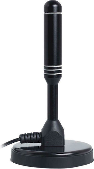 Powertech PT-840 Εξωτερική / Εσωτερική Κεραία Τηλεόρασης (Απαιτεί Τροφοδοσία) Μαύρη