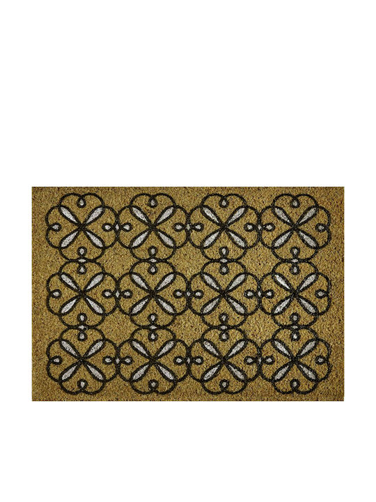 Sdim Fußmatte aus Kokosnussfasern mit rutschfester Unterlage 155 Lisbon 40x60cm Dicke 15mm