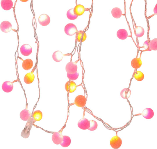 100 Lights LED 4.95m. Warm White in String 1pcs