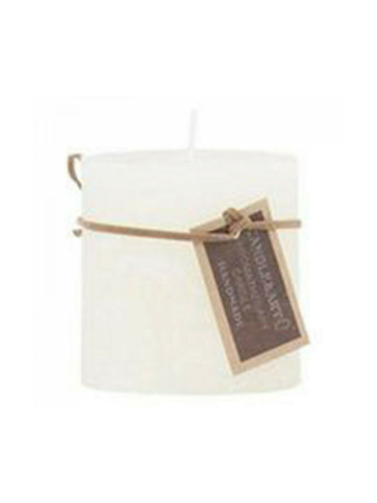 Artekko Decorative Candle Ecru 7x7cm 1pcs