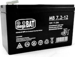 Megabat MB 7.2-12 Μπαταρία UPS 12V 7.2Ah Megabat MB 7.2-12 Μπαταρία UPS 12V 7.2Ah