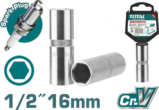 Total Nuss Sechskant Spritzfilter Wasserhahn mit Vierkant-Antrieb 1/2" Durchmesser 16mm 1Stück Zündkerzen