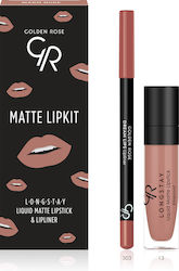 Golden Rose Matte LipKit Σετ Μακιγιάζ με Κραγιόν Warm Nude