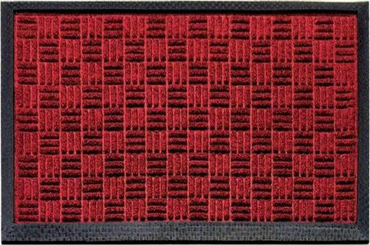 Sdim Entrance Mat Carpet with Anti-slip Backing Supreme 001 Red 40x60cm Thickness 12mm