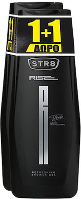 STR8 Rise Shower Gel for Men for Hair & Body 2x400ml