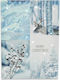 Eurolamp Illuminated Christmas Wooden Figure Frame Light Blue Frame Light Blue Height 40cm