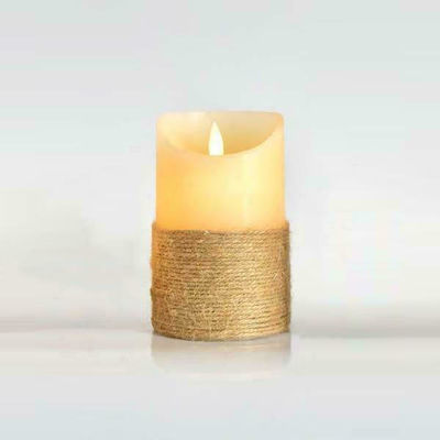 Eurolamp Christmas Beige Battery Candle 12.5x7.5cm