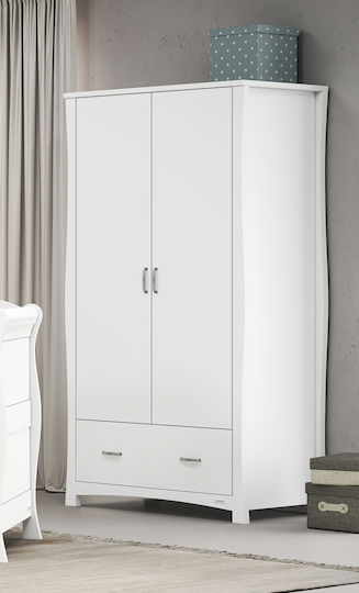 Oxford Dulap Cu Ușă Dublă Cu 1 Sertar Alb 101x54x190cm