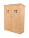 Wooden Garden Warehouse with Double-Leaf Door Brown L1.27xW0.50xH1.64cm