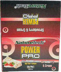 NatureTech Power Pro Protein Isolate Bar Μπάρα Πρωτεΐνης με Γεύση Strawberry & Cream 80gr NatureTech Power Pro Protein Isolate Bar Μπάρα Πρωτεΐνης με Γεύση Strawberry & Cream 80gr