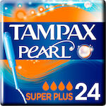 Tampax Tampoane Pearl cu Aplicator pentru Flux Abundent 24buc