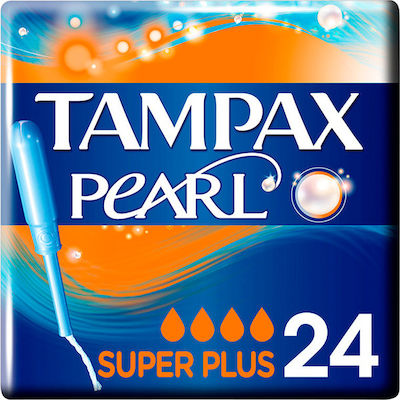 Tampax Tampoane Pearl cu Aplicator pentru Flux Abundent 24buc