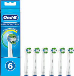 Oral-B Precision Clean CleanMaximiser XL Pack Ανταλλακτικές Κεφαλές για Ηλεκτρική Οδοντόβουρτσα 316404 6τμχ